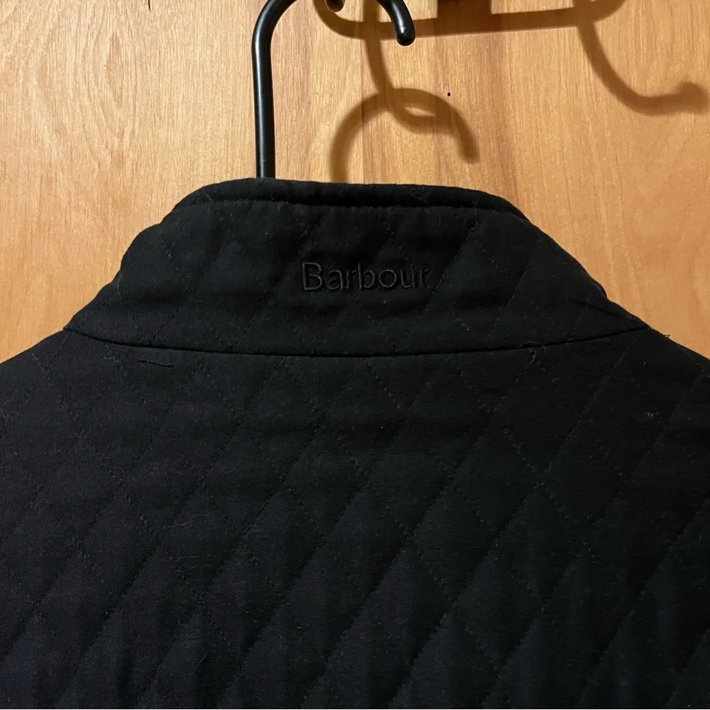 Barbour black quilted double-zip jacket - Picture 8 of 10